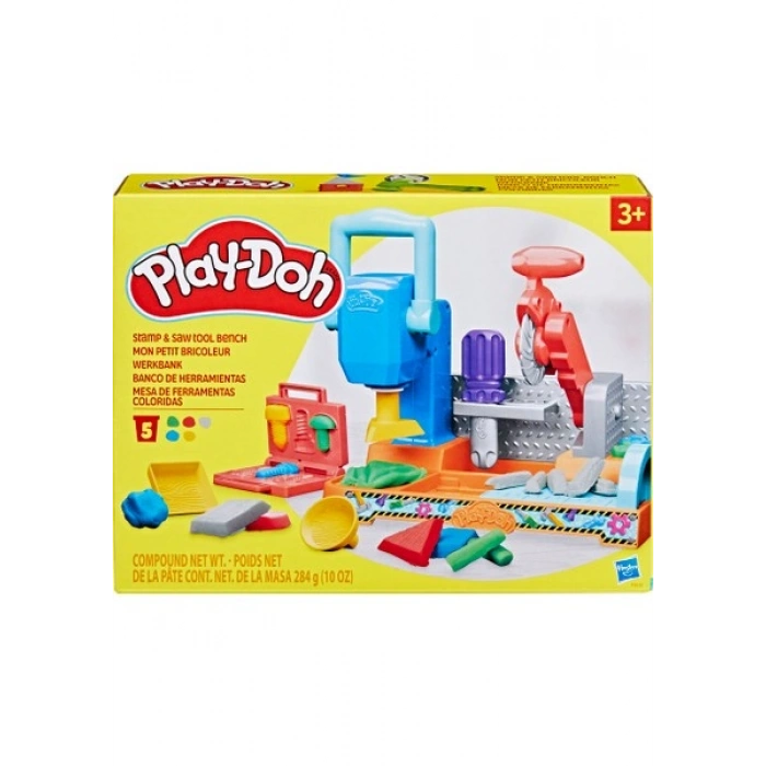Play-Doh Damga ve Testereli Alet Tezgahı Oyun Seti