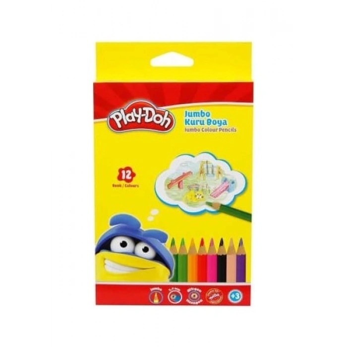 Play-Doh Kuru Boya 12 Renk Jumbo 1/1