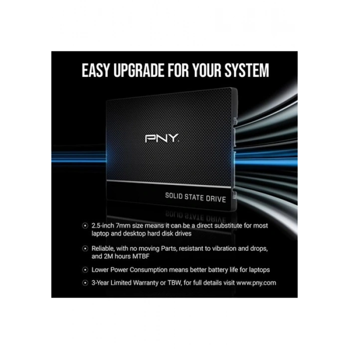 Pny CS900 500GB 535/500MB/S 2,5 Sata3 SSD (SSD7CS900-500-RB)