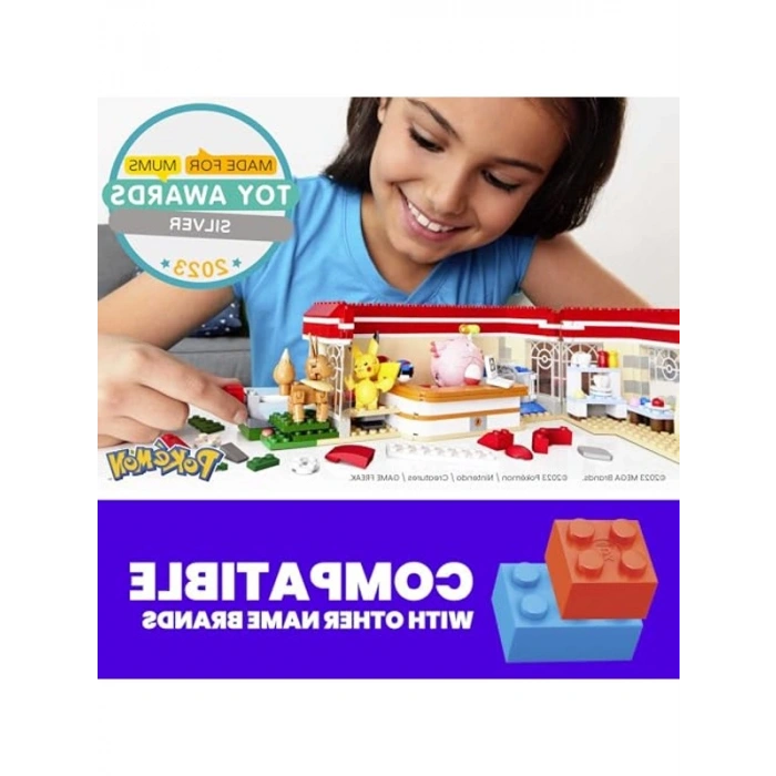 Pokémon Dinlenme Tesisi Yapım Seti, 10 Yaş ve Üzeri için Eğlenceli Oyun