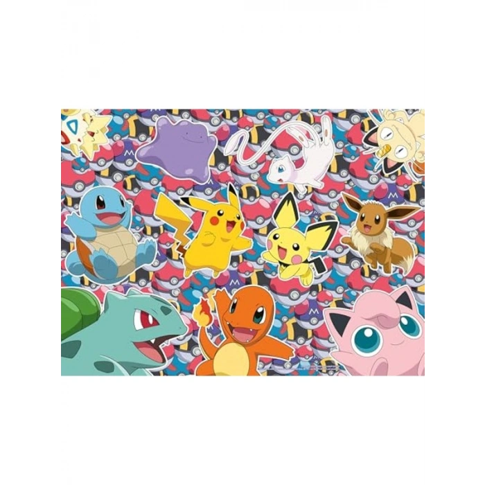 Pokemon Temalı 100 Parça Puzzle - Eğlenceli Zeka Geliştirici Oyun