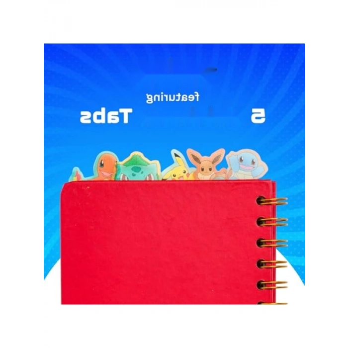 Pokemon Temalı Spiral Sekmeli Defter - 20 x 13,8 cm