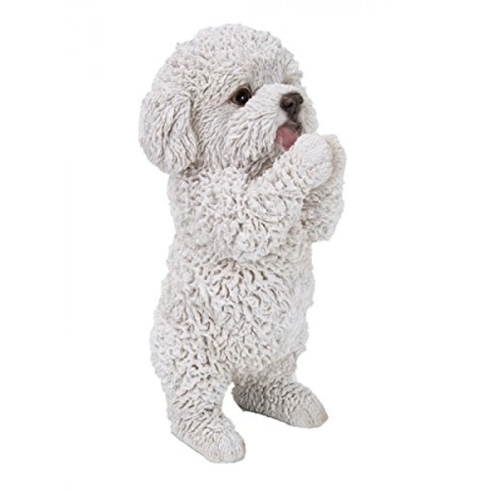 Polireçine Yapılmış Beyaz/Siyah Hayvan Heykeli