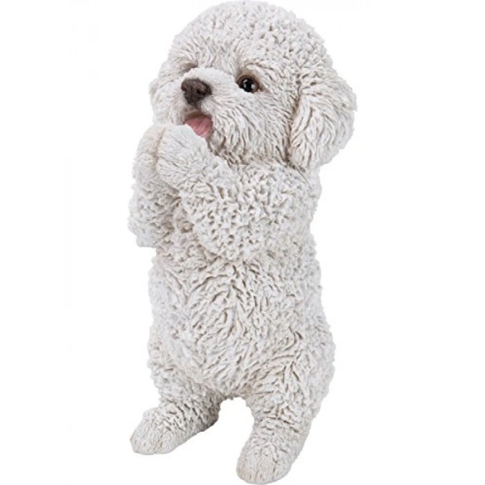 Polireçine Yapılmış Beyaz/Siyah Hayvan Heykeli