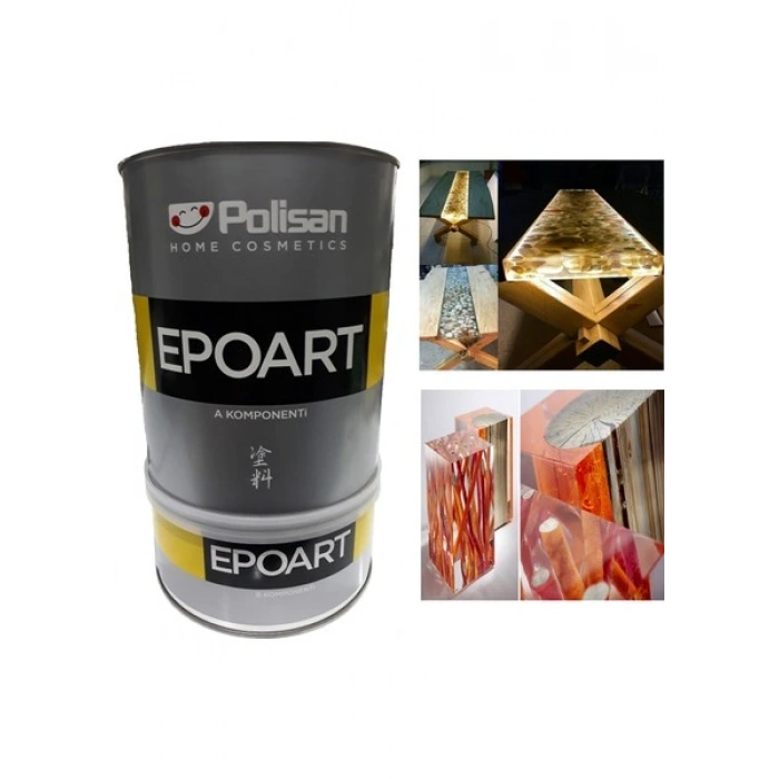 Polisan Epoksi Reçine EPOART Ultra Şeffaf 0,8KG