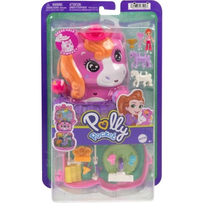 Polly Pocket Midilliyle Rodeo Heyecanı Mikro Oyun Seti JCR39
