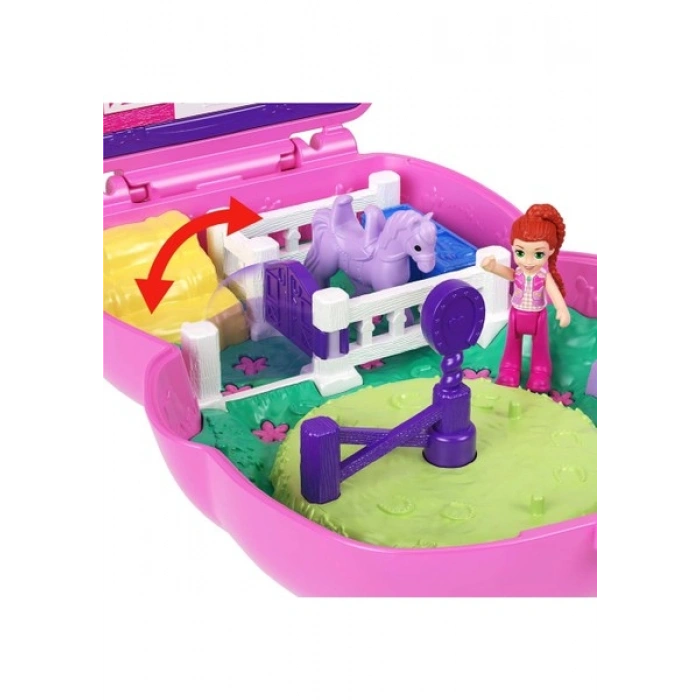 Polly Pocket Midilliyle Rodeo Heyecanı Mikro Oyun Seti JCR39