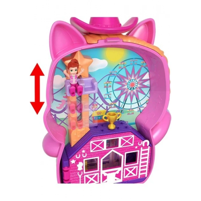 Polly Pocket Midilliyle Rodeo Heyecanı Mikro Oyun Seti JCR39