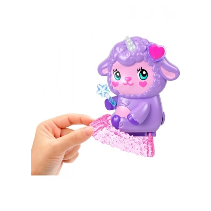 Polly Pocket™ Rüyalar Diyarı™ Mini Oyun Seti, 1 Mikro Bebek ve Tek Boynuzlu At Figürü, Yiyecek ve Stil Aksesuarlarının Yer Aldığı Taşınabilir Oyuncak JCB15