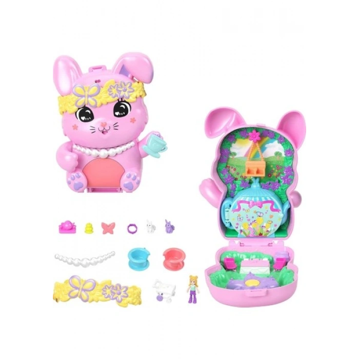 Polly Pocket Tavşancığın Çay Partisi Mikro Oyun Seti JCR40