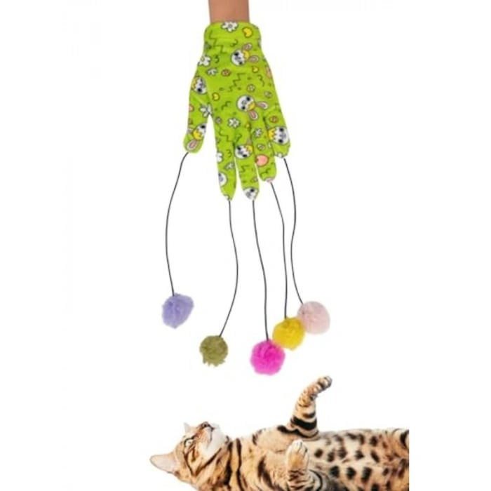 Ponponlu Kedi Oltası, Çıngıraklı İpli, Eğlenceli Oyun