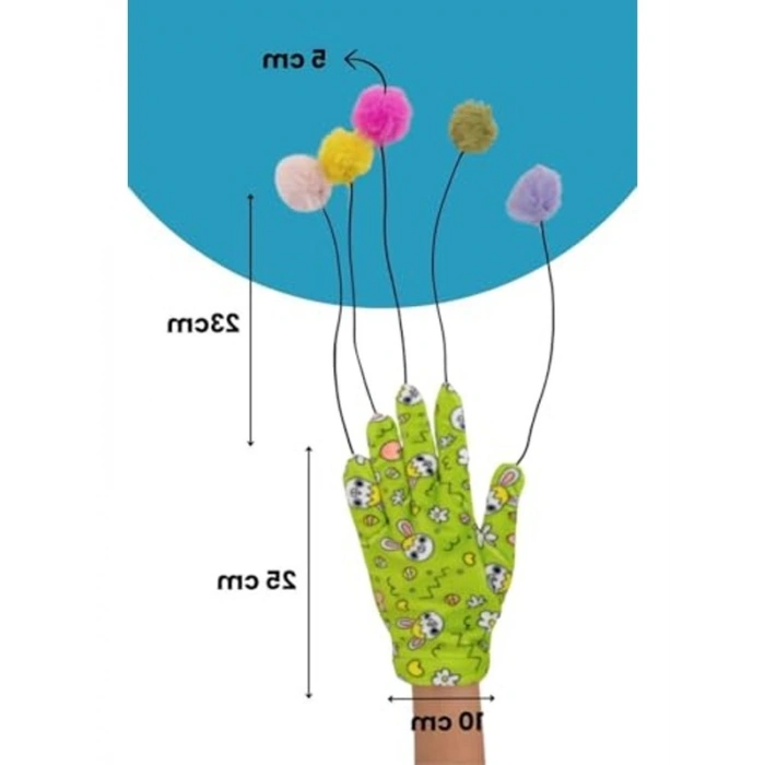 Ponponlu Kedi Oltası, Çıngıraklı İpli, Eğlenceli Oyun