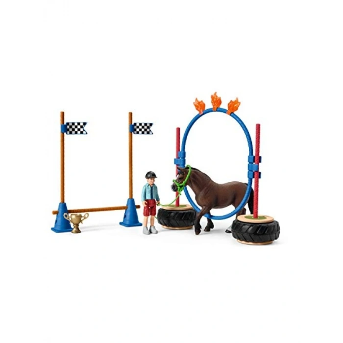Pony Yarış Seti – Eğlenceli Oyun Figürü