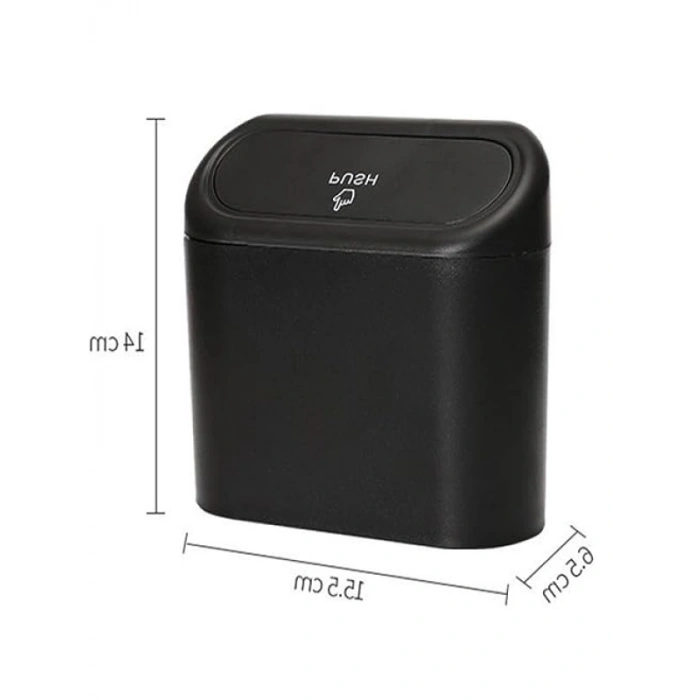 Portatif Araç İçi Çöp Kutusu - Kapaklı Organizer