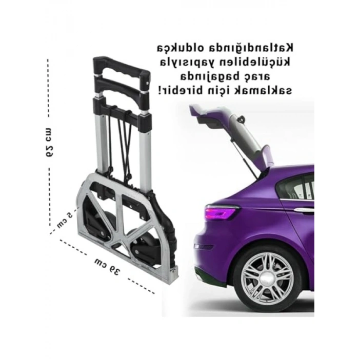 Portatif Koli Taşıma Aracı, 70 Kg Kapasite