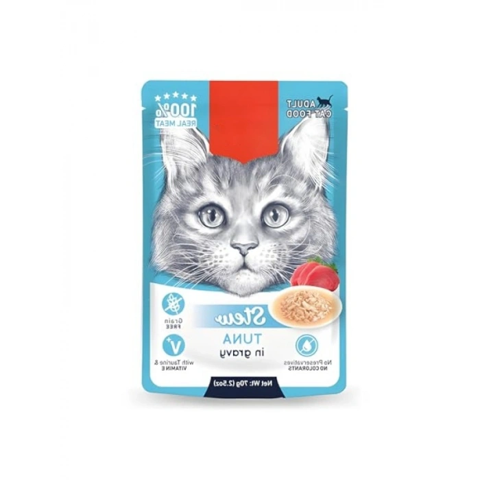 Pouch Ton Balıklı Yaş Kedi Maması, 70gr