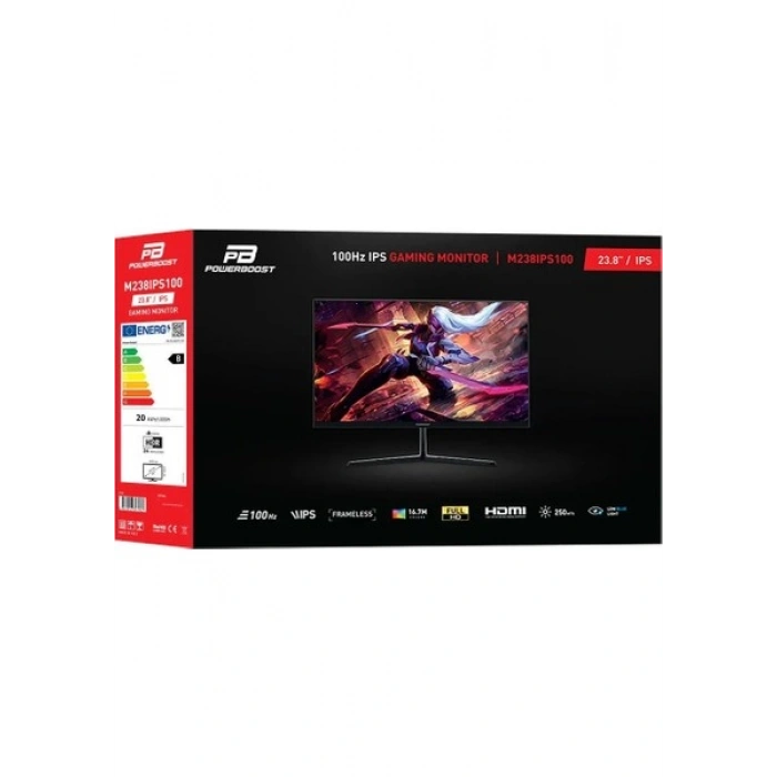 PowerBoost 23,8 100Hz IPS Frameless VGA+HDMI LED Gaming Monitör