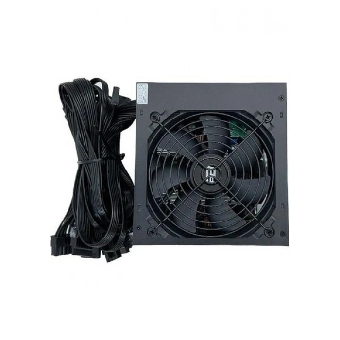 PowerBoost PB600AR 600W APFC 2*PCI-E 6+2 Pin 12cm Siyah Fanlı ATX PSU (Retail Box) (JPSU-PB600AR)
