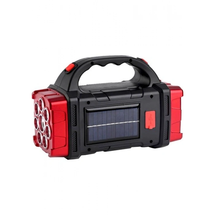 Powermaster HB-1678 Solarlı USB Çıkışlı Şarjlı 38 Watt Kamp Feneri Işıldak
