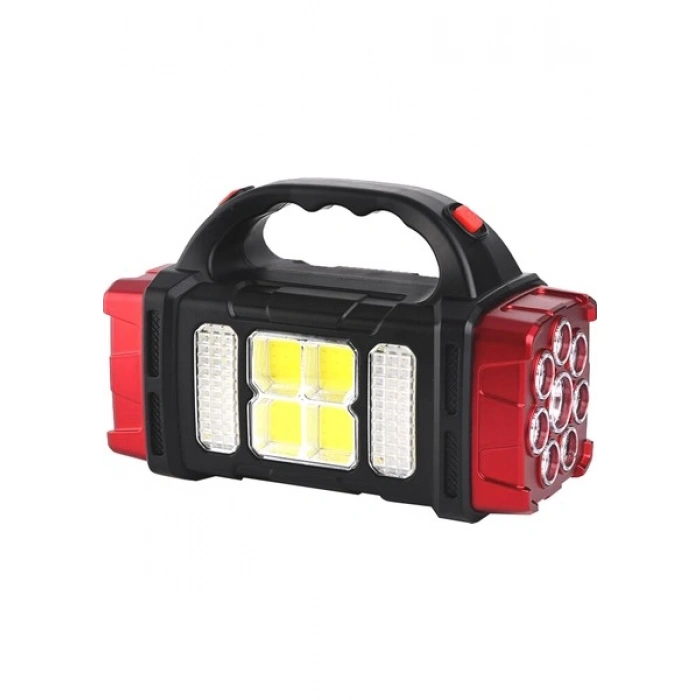 Powermaster HB-1678 Solarlı USB Çıkışlı Şarjlı 38 Watt Kamp Feneri Işıldak