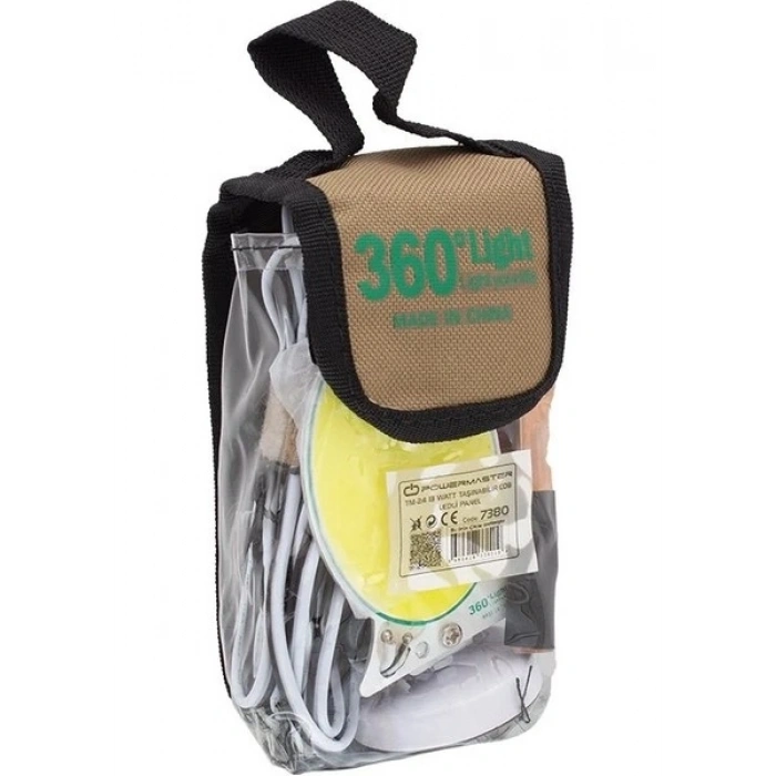 Powermaster Tm-24 Cob Ledli 13 Watt Akü Maşalı 4 Metre Kablolu Taşınabilir Seyyar Panel Lamba