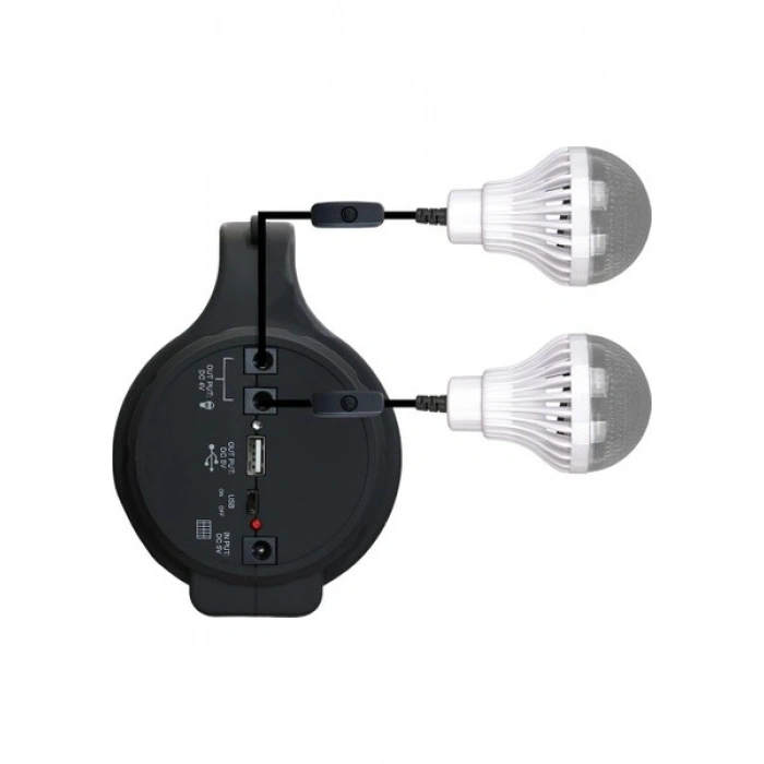 Powermaster Yajıa YJ-1902T 5 W 22 Smd LED 2 Ampullü Solar Işıldak