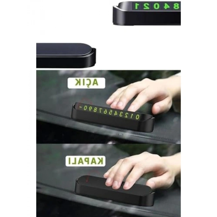 Pratik Aç-Kapa Sistemli Araç Park Numaratörü