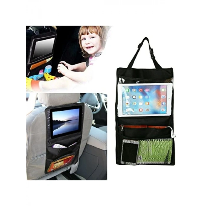 Pratik Araç Koltuk Arkası Tablet Tutucu ve Organizer