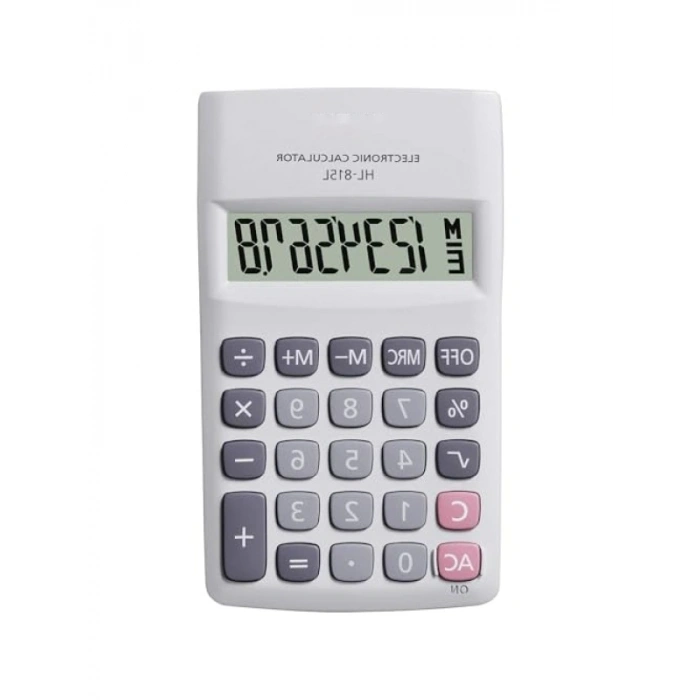 Pratik Beyaz Hesap Makinesi - 8 Haneli
