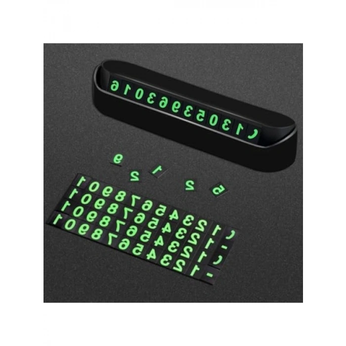 Pratik Fosforlu Araç İçi Telefon Numaratörü