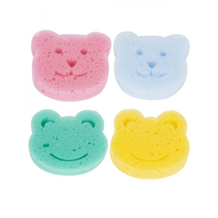 Pratik Kullanım için 4 Adet Bebek Banyo Süngeri