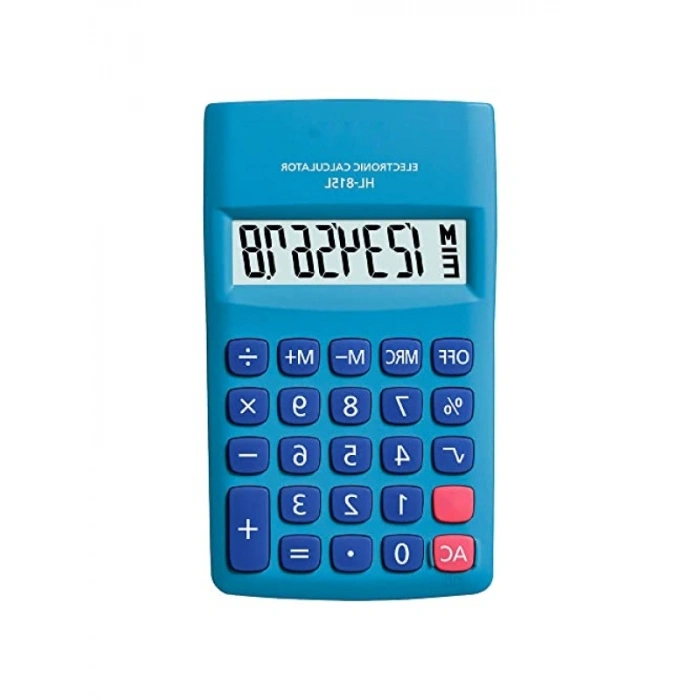Pratik Mavi Hesap Makinesi - Geniş Ekran