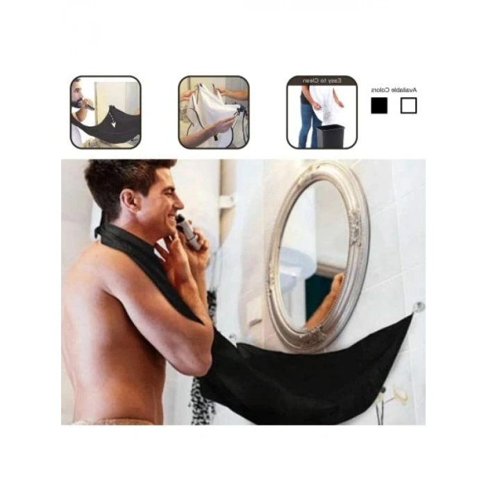 Pratik Sakal Kesme Örtüsü - Vantuzlu Tasarım