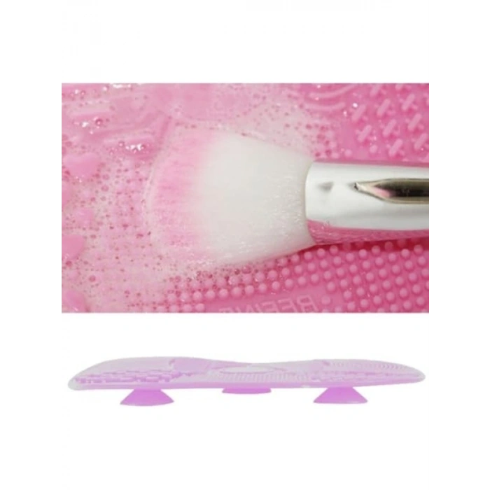 Pratik Silikon Makyaj Fırça Temizleme Pedi, 15 cm