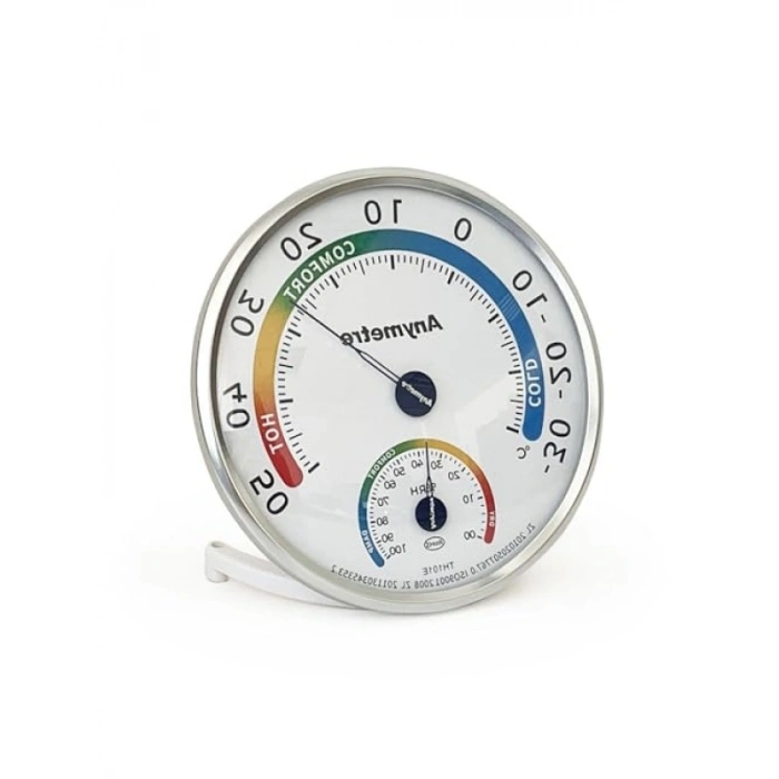 Pratik Termometre Higrometre Nem Ölçer, Siyah