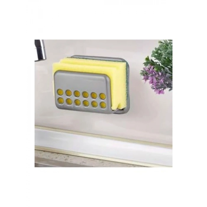 Pratik Vantuzlu Bulaşık Süngeri Tutacağı