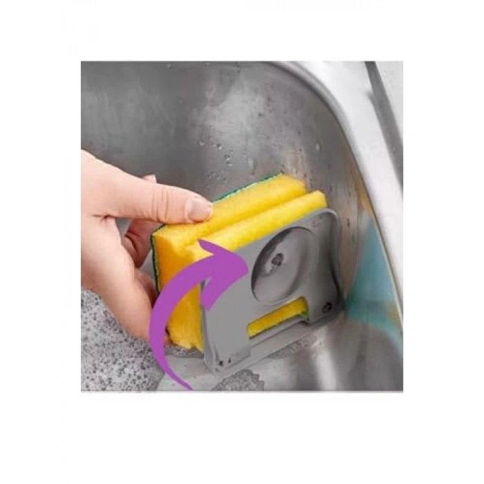 Pratik Vantuzlu Bulaşık Süngeri Tutacağı
