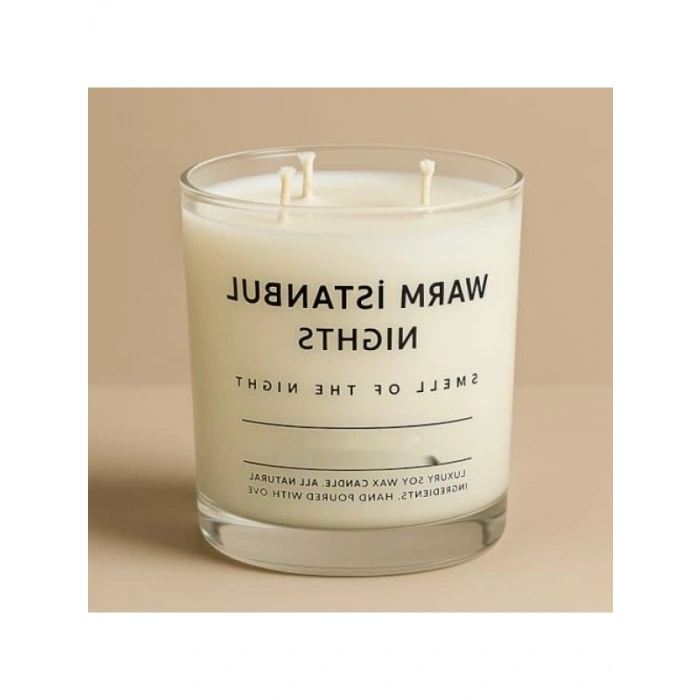 Premium 12 oz Soya Mumu, 3 Fitilli, 45+ Saat Yanma Süresi