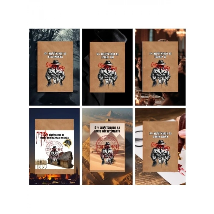 Premium Dedektif Oyunu - 6lı Paket, Çözülemeyen Davalar