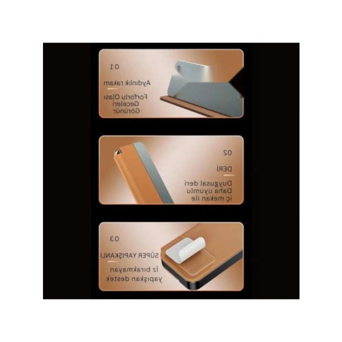 Premium Deri Alaşım Gizlenebilir Araç Park Telefon Numaratörü