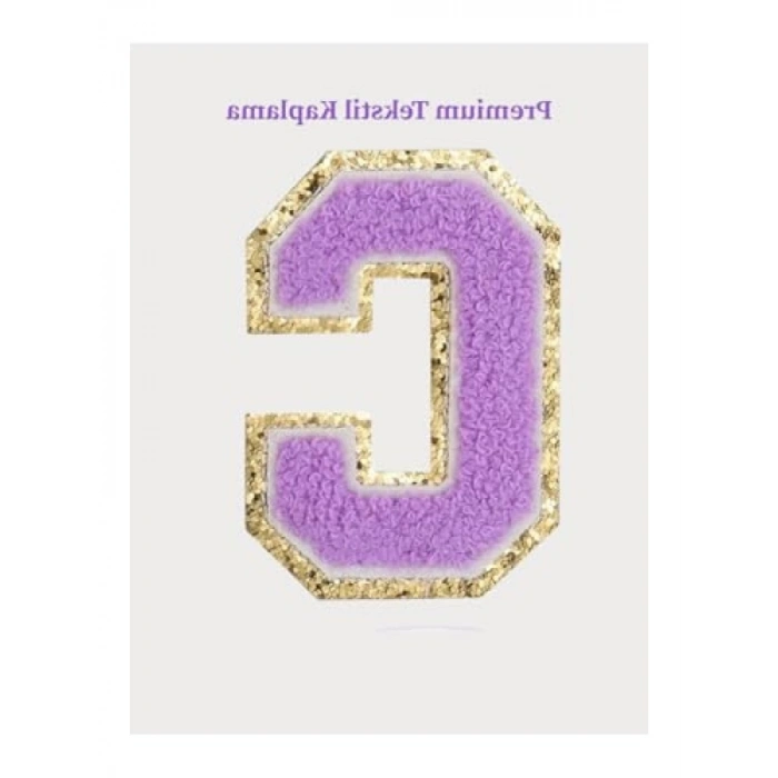 Premium Harf Sticker/Aksesuar - Tekstil Kaplama Kişiselleştirilmiş Tasarım