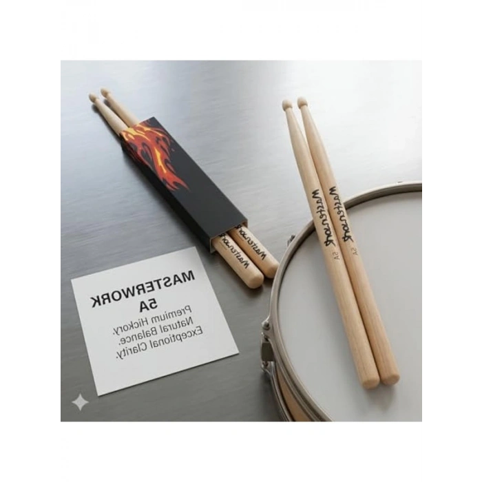 Premium Hickory Bateri Bageti, Olağanüstü Netlik ve Denge Sağlar