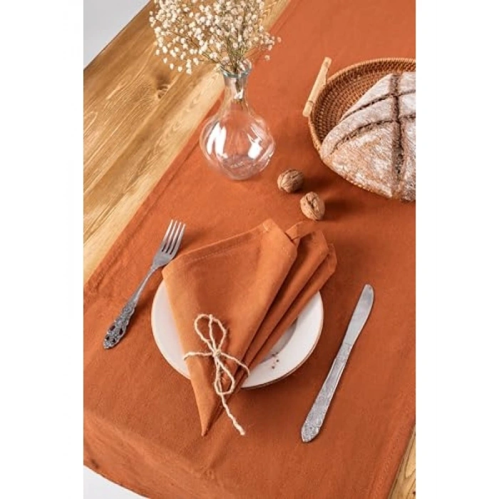 Premium Keten Peçete Seti 40 x 40 cm - 6 Adet