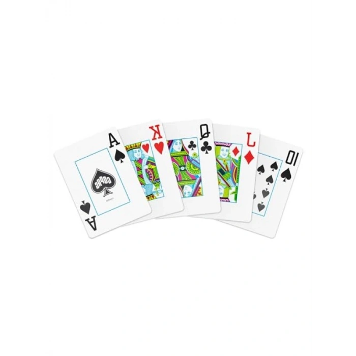 Premium PVC Poker Kart Seti - İki Deste (Kırmızı, Siyah)