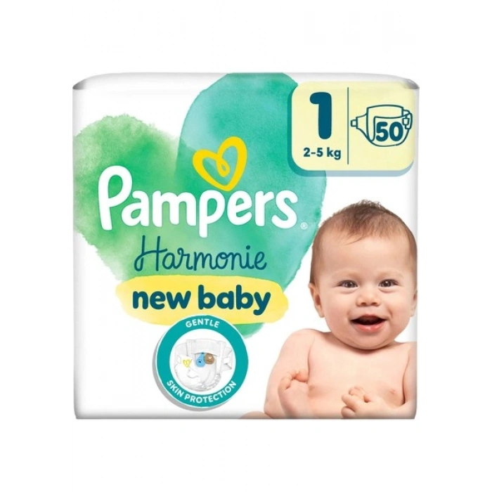 Prima Harmonie 1 Numara Bantlı Bebek Bezi 50 Adet 2 - 5 kg Cilt Koruma Sağlayan