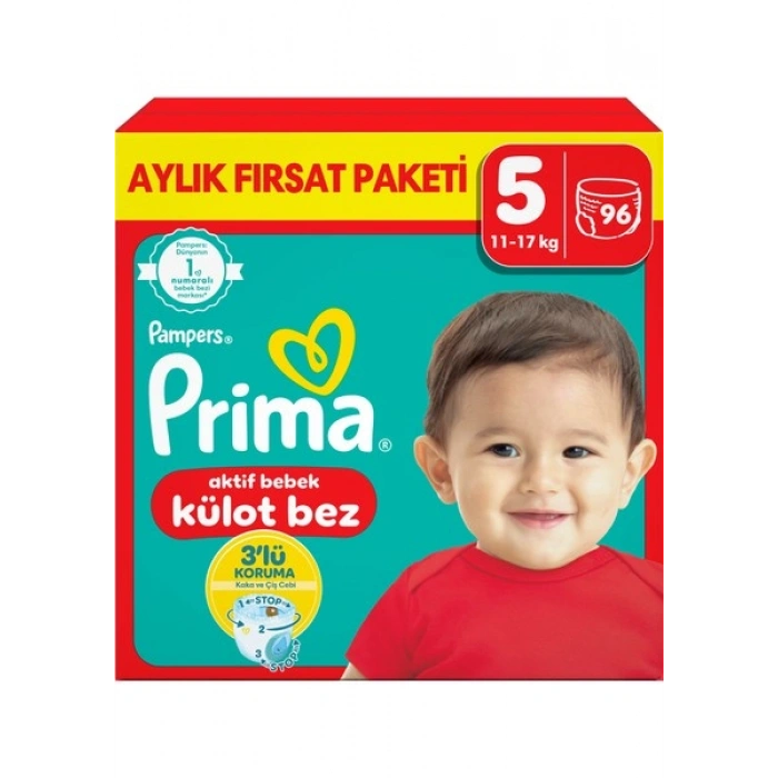 Prima Külot Bebek Bezi 5 Beden 96 Adet