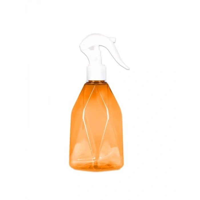 Prizma Desenli Ergonomik Plastik Püskürtme Şişesi (Turuncu)