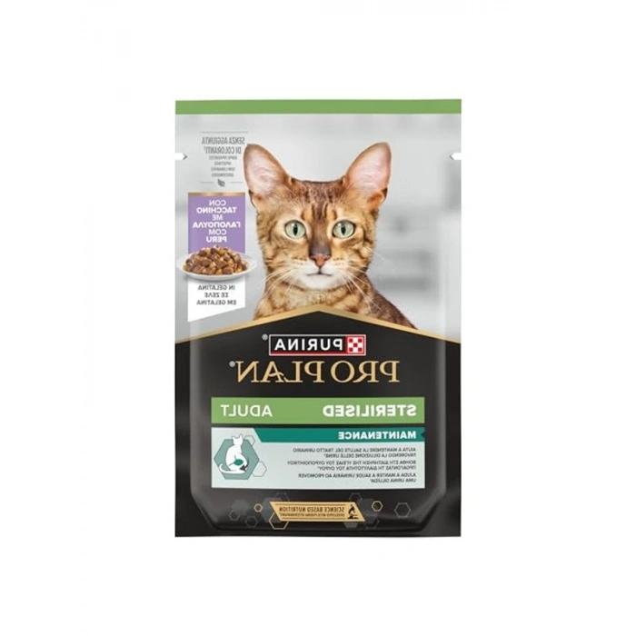 Pro Plan Sterilised Kısırlaştırılmış Kediler İçin Hindili Yaş Mama 85 Gram