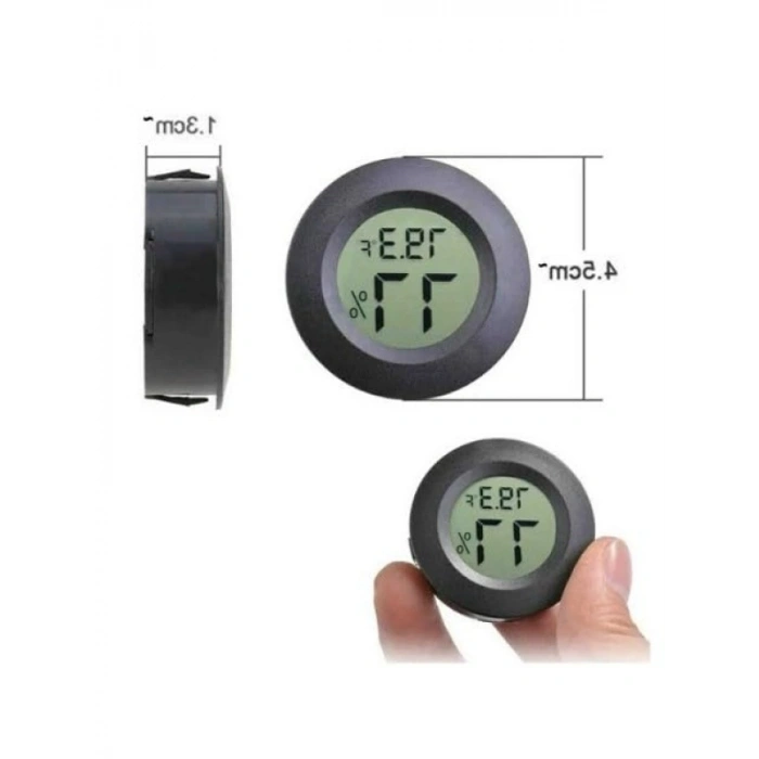 Probsuz Mini Gömme Tipi Termometre ve Nem Ölçer