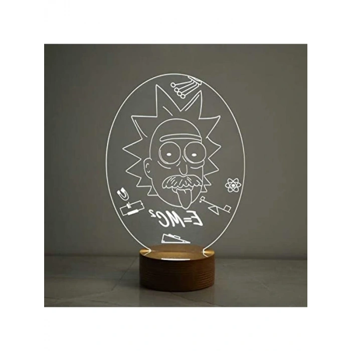 Profesör Rick Masa Lambası Ahşap Taban